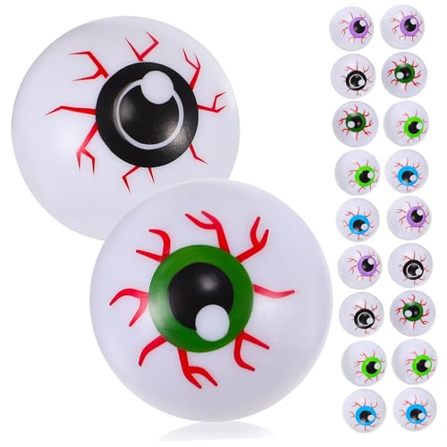 Gogogmee 20 Stück Teiliges Halloween Deko Bunte Realistisch Gestaltete Kunststoff Augäpfel Langlebig Elastisch Gruselige Partydeko für Halloween Party Zubehör und Bastelideen Gogogmee 20 Stück Teiliges Halloween Deko Bunte Realistisch Gestaltete Kunststoff Augäpfel Langlebig Elastisch Gruselige Partydeko für Halloween Party Zubehör und Bastelideen von Gogogmee