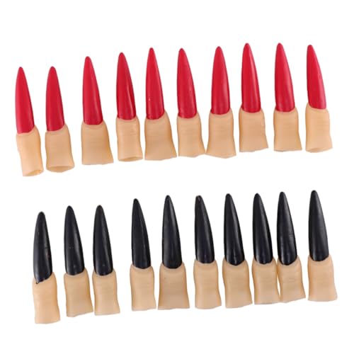 Gogogmee 20 Stück Teiliges Halloween Fingernägel Rote und Schwarze Fake Nails Gruselige Hexen Krallen Bequem Tragbar Flexible für Jugendliche und Erwachsene Halloween Party Zubehör Gogogmee 20 Stück Teiliges Halloween Fingernägel Rote und Schwarze Fake Nails Gruselige Hexen Krallen Bequem Tragbar Flexible für Jugendliche und Erwachsene Halloween Party Zubehör von Gogogmee