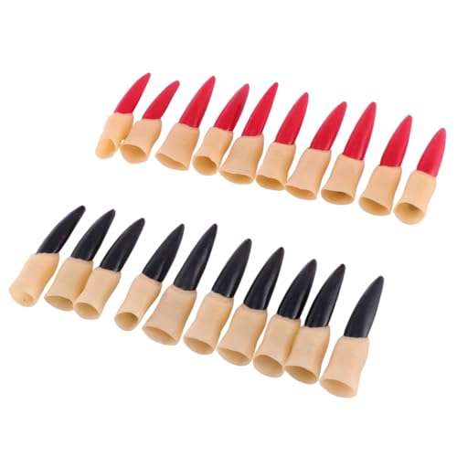Gogogmee 20 Stück Teiliges Halloween Nagelset aus Flexiblem Gummimaterial Lange Künstliche Fingernägel in Rot und Schwarz Bequeme Passform für Jugendliche und Erwachsene Gruselige Hexen Gogogmee 20 Stück Teiliges Halloween Nagelset aus Flexiblem Gummimaterial Lange Künstliche Fingernägel in Rot und Schwarz Bequeme Passform für Jugendliche und Erwachsene Gruselige Hexen von Gogogmee