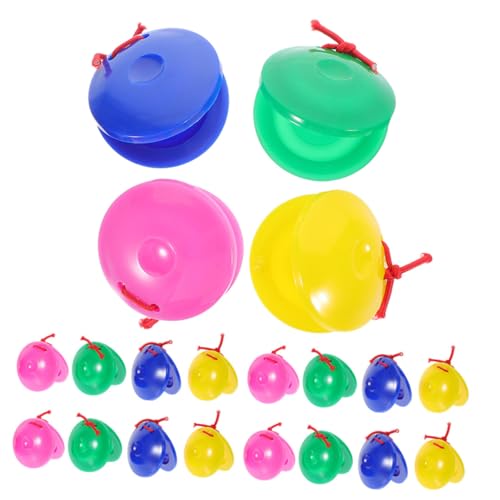 Gogogmee 20 Stück Teiliges Kleine Kunststoff Kastagnetten für Bunte Handklapper Musikspielzeug Kindergarten Musikunterricht Visuelles und Auditives Lerninstrument Gogogmee 20 Stück Teiliges Kleine Kunststoff Kastagnetten für Bunte Handklapper Musikspielzeug Kindergarten Musikunterricht Visuelles und Auditives Lerninstrument von Gogogmee