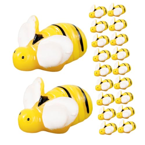 Gogogmee 20 Stück Teiliges Mini Harz Bienen Kleine Bienen Figuren Langlebig und Wetterfest Garten und Puppenhausdekoration für DIY Bastelarbeiten und Mikro Landschaften Gogogmee 20 Stück Teiliges Mini Harz Bienen Kleine Bienen Figuren Langlebig und Wetterfest Garten und Puppenhausdekoration für DIY Bastelarbeiten und Mikro Landschaften von Gogogmee