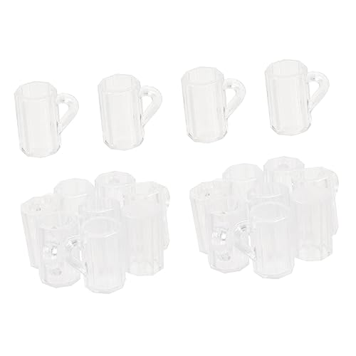 Gogogmee 20 Stück Teiliges Miniatur Bierkrüge aus Transparentem Kunststoff Dekorative Mini Puppenhaus Becher mit Henkel Vielseitig für DIY Puppenhaus Zubehör und Foto Requisiten Langlebig Gogogmee 20 Stück Teiliges Miniatur Bierkrüge aus Transparentem Kunststoff Dekorative Mini Puppenhaus Becher mit Henkel Vielseitig für DIY Puppenhaus Zubehör und Foto Requisiten Langlebig von Gogogmee