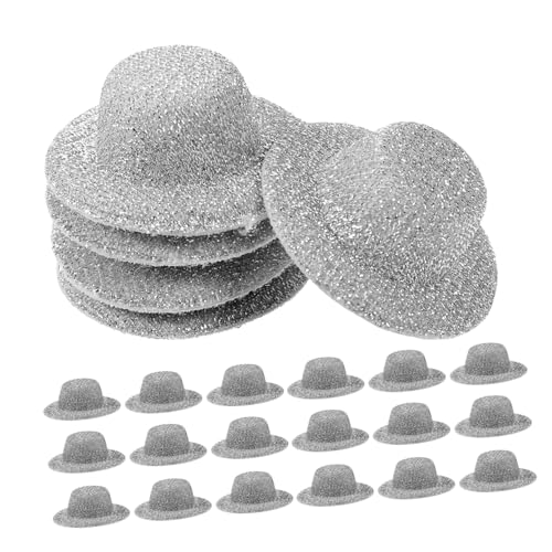 Gogogmee 20 Stück Teiliges Miniatur-jazzhüte Silber Mini Puppenhüte für DIY Bastelprojekte Leichte Stilvolle Mini-hüte als Partydeko und Puppenzubehör Gogogmee 20 Stück Teiliges Miniatur-jazzhüte Silber Mini Puppenhüte für DIY Bastelprojekte Leichte Stilvolle Mini-hüte als Partydeko und Puppenzubehör von Gogogmee