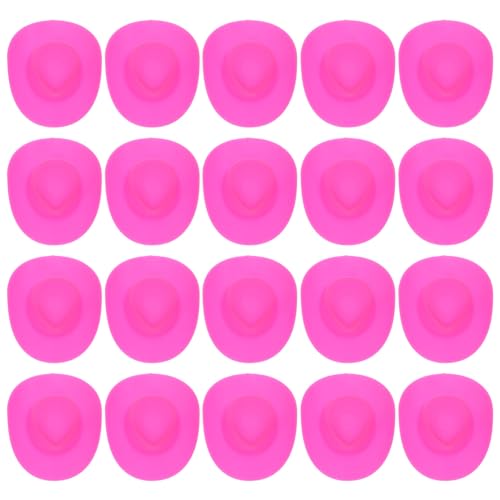 Gogogmee 20 Stück Teiliges Miniaturspielzeug Cowboyhut aus Robustem Kunststoff Zierliche Mini Puppenhüte für DIY Basteln Puppendekoration und Zubehör Leicht und Kompakt Rosa Gogogmee 20 Stück Teiliges Miniaturspielzeug Cowboyhut aus Robustem Kunststoff Zierliche Mini Puppenhüte für DIY Basteln Puppendekoration und Zubehör Leicht und Kompakt Rosa von Gogogmee