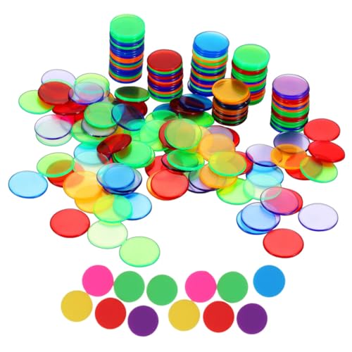 Gogogmee 200 Stück Kunststoff Chips Bunte Transparente und Opake Spielmarken für Bingo Poker Lernspiel Zubehör zum Zählen Sortieren und Gruppieren Gogogmee 200 Stück Kunststoff Chips Bunte Transparente und Opake Spielmarken für Bingo Poker Lernspiel Zubehör zum Zählen Sortieren und Gruppieren von Gogogmee