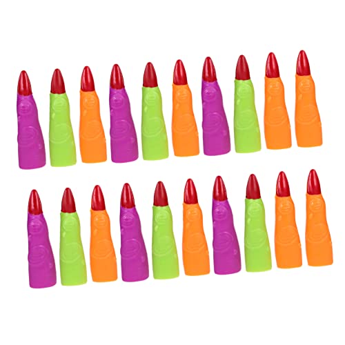 Gogogmee 20St Hexennagel-Set gruselige gruselige Hexennägel Halloween- Halloween-Fingernägel Halloween schminke Halloween Make up Fingernägel für Halloween gefälschter Finger Plastik von Gogogmee