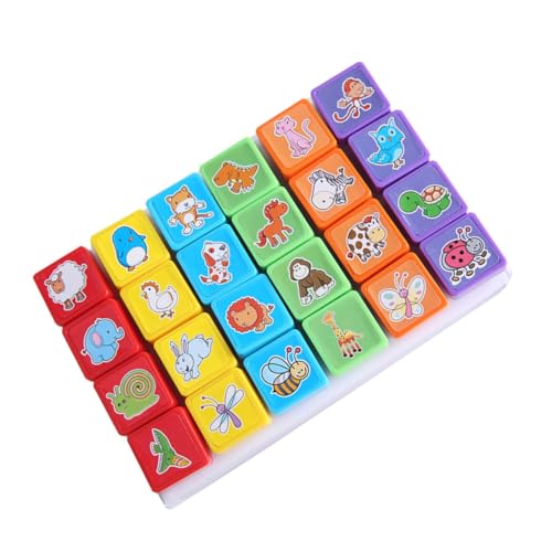Gogogmee 24 Stück Teiliges Stempelset mit Vorintegrierter Tinte Umweltfreundliche Cartoon Tiermotive Ungiftige Kleine Stempel für Basteln Partygeschenke Schulklassen und Scrapbooking Gogogmee 24 Stück Teiliges Stempelset mit Vorintegrierter Tinte Umweltfreundliche Cartoon Tiermotive Ungiftige Kleine Stempel für Basteln Partygeschenke Schulklassen und Scrapbooking von Gogogmee