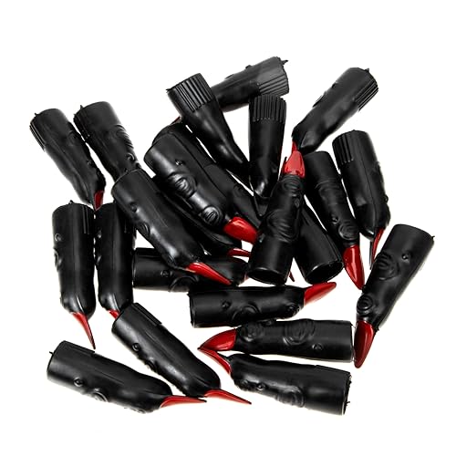 Gogogmee 24st Gefälschte Halloweenkostüm Finger Der Marshexe Falsche Finger Gefälschter Vampirfinger Hexenkostüm Finger Halloween-kostüm Krallen Zombie-Fake-Finger Plastik von Gogogmee