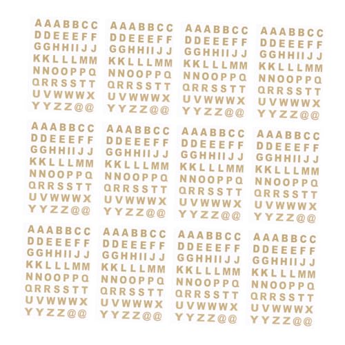 Gogogmee 25 Blatt Selbstklebende Alphabet Aufkleber Goldbuchstaben Transparentes Design Für Scrapbook DIY Bastelarbeiten Und Dekoration Geeignet Für Saubere Oberflächen Gogogmee 25 Blatt Selbstklebende Alphabet Aufkleber Goldbuchstaben Transparentes Design Für Scrapbook DIY Bastelarbeiten Und Dekoration Geeignet Für Saubere Oberflächen von Gogogmee