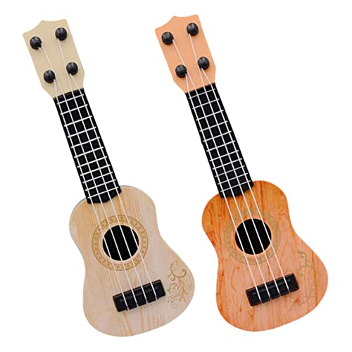 Gogogmee 2St Mini-Ukulele Früherziehung Ukulele Simulations-Ukulele kinderinstrumente musikinstrumente für Kinder Musikalisches Lernspielzeug für Kinder Kinder-Ukulele-Spielzeug Plastik von Gogogmee