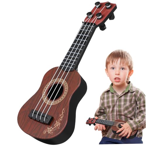 Gogogmee 2St Mini-Ukulele rosa Gitarre Ukulele-Modell kinderinstrumente musikinstrumente für Kinder Spielzeug Simulations-Ukulele-Spielzeug Modelle von Musikinstrumenten Plastik Brown von Gogogmee