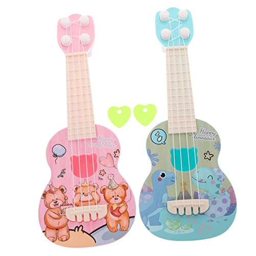 Gogogmee 2St Ukulele Spielzeug Ukulele für anfänger Jungenspielzeug kinderinstrumente musikinstrumente für Kinder Kinderspielzeug Gitarrenspielzeug für Kinder Gitarre für Kinder Plastik von Gogogmee