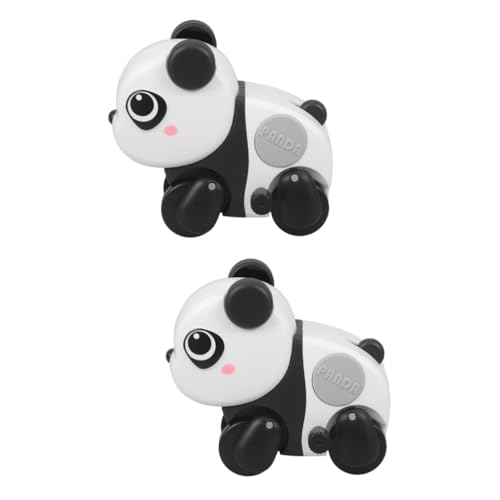 Gogogmee 2st Denkspiel Kinder Wickeln Spielzeug Auf Badespielzeug Tanzendes Roboterspielzeug Tiere Spielzeuge Tierspielzeug Auto Mini-Panda-Spielzeug Lernspielzeug Für Babys Abs Black von Gogogmee