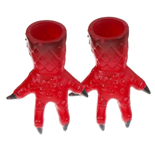 Gogogmee 2st Fingerspielzeug Fingernägel Für Halloween Gefälschte Fingernägel Streichwerkzeuge Fingerdekore Falsche Fingernägel Simulation Maskerade Requisiten Monsterfinger Plastik von Gogogmee