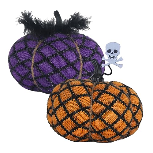 Gogogmee 2st Halloween-kürbisspielzeug Für Kinder Halloween-dekor Dekorativer Gefälschter Kürbis Gefälschte Jack-o-Laterne Simulationskürbis Mit Kürbis Gefülltes Wurfkissen Polyester von Gogogmee