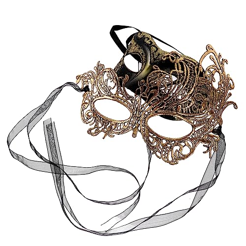 Gogogmee 2st Partyzubehör Halloween-party-maske Maskerade Maske Herren Retro-maskerade Ball Abschlussball Maskerade-augenmaske Kostümmasken Spitze Maskerade Halbe Maskerade Plastik von Gogogmee