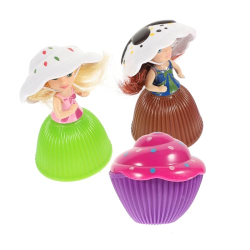 Gogogmee 3er Set Mini Cupcake Puppen Überraschungspuppe Stilen Ideal Für Kreatives Rollenspiel Und Fantasievolles von Gogogmee