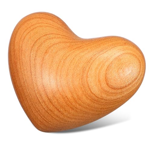 Gogogmee 3 Stück Schwarzes Walnussspielzeug Liebesherzform Holzstütze Holzkomfortherz Naturholz Liebesherzstütze Holz Handheld Herz Holzherz Holz von Gogogmee