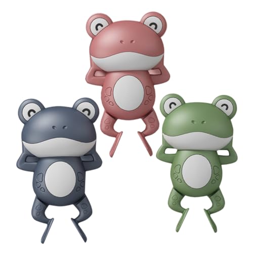 Gogogmee 3 Stück Teiliges Badespielzeug Wind up Schwimmfrösche Niedlich für Kleinkinder Badewanne Wasser Sommer Gogogmee 3 Stück Teiliges Badespielzeug Wind up Schwimmfrösche Niedlich für Kleinkinder Badewanne Wasser Sommer von Gogogmee