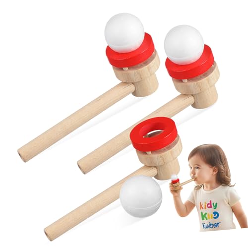 Gogogmee 3 Stück Teiliges Holz Blasballspiel für Bunte Kognitive Spielzeuge Balanciertes Outdoor Spiel für Mädchen Jungen Fördert Eltern Junge Mädchen interaktion und Motorische Gogogmee 3 Stück Teiliges Holz Blasballspiel für Bunte Kognitive Spielzeuge Balanciertes Outdoor Spiel für Mädchen Jungen Fördert Eltern Junge Mädchen interaktion und Motorische von Gogogmee
