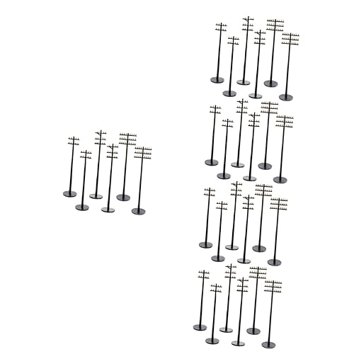 Gogogmee 30 STK Mikrolandschafts-telefonmast Licht Trainieren Modell Telefonmasten Modelleisenbahn Landschaft Leistung Mikrotelegrafenmasten Telegrafenmastmodell Selber Bauen Postlicht Abs von Gogogmee