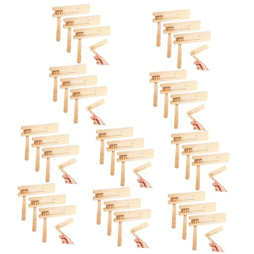 Gogogmee 30 STK Orff-Instrument Kinder Trommeln Ratsche Spielzeugtrommeln Krachmacher-Spielzeug Desktop-Spielzeug Zappeln Instrumente Matraca Spielzeug Musikspielzeug Für Babys DREI Matrake von Gogogmee