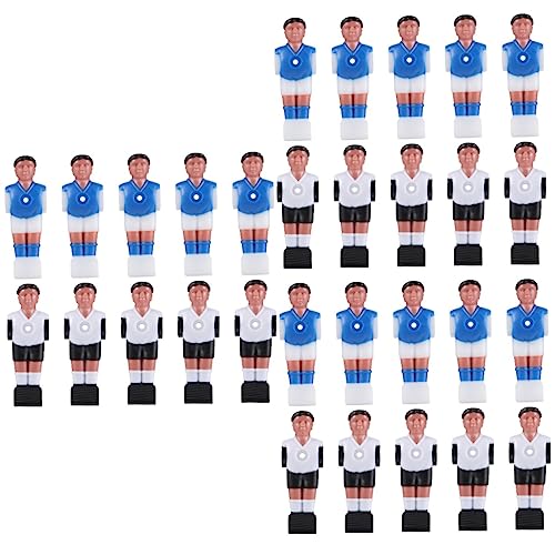 Gogogmee 30 STK Zubehör für Fußballmaschinen -Spieler Modelle von Tischfußballspielern Tischkicker Zubehör Tischkicker Ersatzteile Fußball Männer Figur Modelle von Fußballspielern Harz von Gogogmee