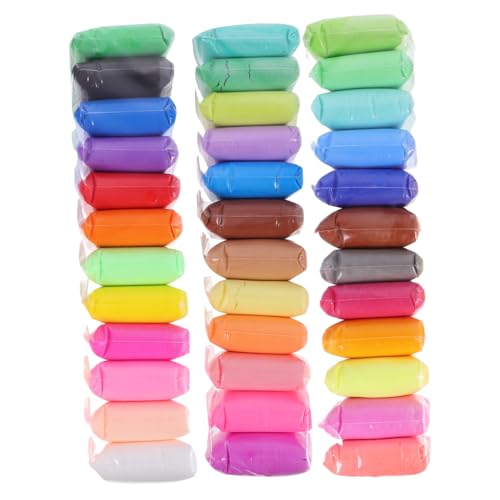 Gogogmee 36 Packungen gefärbter Ton Kinder bastelset basteln für Kinder - Knete Set - Modelliermasse bunt kindertagsgeschenke DIY-Spielzeug für Kinder DIY-Ton Lehmhandwerk Ton-Kit Plastik von Gogogmee