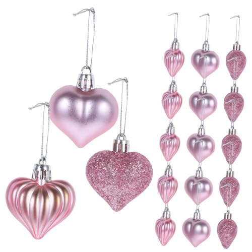 Gogogmee 36 Stücke Herzförmige Hängende Bälle Große Valentine Dekorationen Für Tür Romantische Decor Kit von Gogogmee