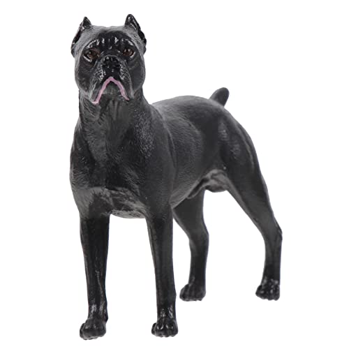 Gogogmee 3St Cane Corso-Modell kleine Hundedekoration Hunde-Sammelfigur Welpe tierfiguren für Kinder kinderzimmerdeko Simulationshundeschmuck gefälschte Hundespielzeuge Plastik Black von Gogogmee