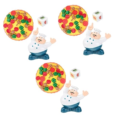 Gogogmee 3St Desktop-Pizzaspiel-Spielzeug stapelbares balancierendes Pizzaspielzeug Pizzastapelspielzeug für Kinder Pizza-Stapelspiel Toys Kinder Spielzeug Pizzastapel-Spielzeug von Gogogmee