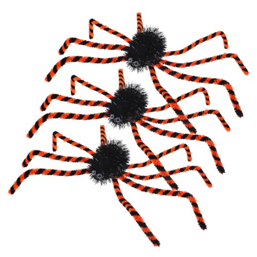 Gogogmee 3St Halloween Haarschmuck Halloween Costume Halloween Outfit Tier Brosche gefälschte Spinne Gothic-Spinnen-Kragennadel Broschen für Männer und Frauen Damenbekleidungszubehör Metall von Gogogmee