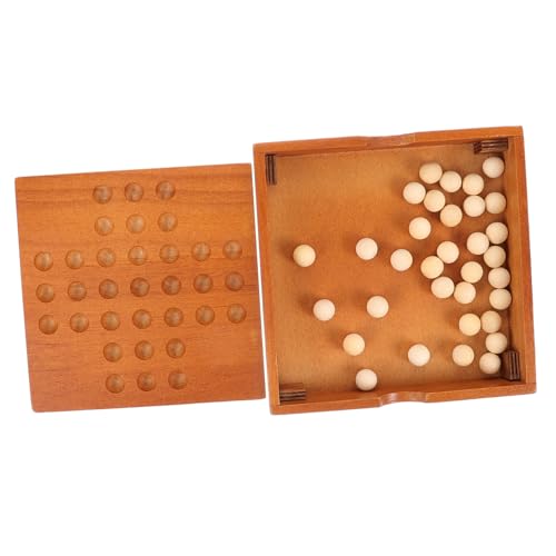 Gogogmee 3St Schach aus Holz Schachbretter für Erwachsene einzelnes Schach Schachbrett-Dame Puzzle-Spielzeug familienspiele Family Games einzelner Schachpflock Intelligenzspielzeug Bambus von Gogogmee