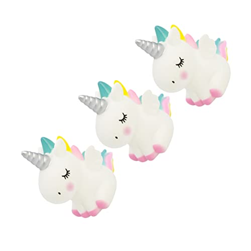 Gogogmee 3St geburtstagstorte dekoration Einhorn-Partybevorzugung Cupcake-Dekoration Einhorn Figur tortendeko einschulung hichzeitstortendeko Dessertbehälter Bausatz Dessert-Ornamente Rosa von Gogogmee