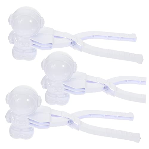 Gogogmee 3st Astronauten-schneemodell Schneeball-Clip Lustiger Schneeballmacher Sandspielzeug Winterschnee Professioneller Schneeballclip Schneekampfspielzeug Schneeballformen Plastik von Gogogmee