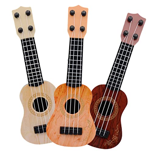 Gogogmee Musikinstrumenten-Set Für Anfänger 3-teilig Für Kinder Ukulele Gitarre Spielzeug Pädagogisches Musikspielzeug Für Kleinkinder von Gogogmee