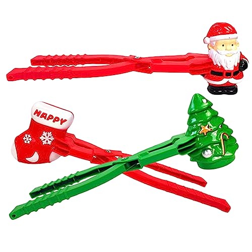 Gogogmee 3st Weihnachts-schneekugel-Form Outdoor-Spielzeug Für Kinder Schneeball-Maker-Clips Weihnachts-schneeball-Clips Lustiger Schneeballclip Klemme Für Schneeballmaschine Abs von Gogogmee