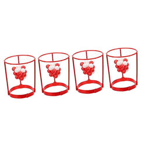 Gogogmee 4 Sätze Overhead-schuss Kinderspielzeug Head-Hoop-Spiel Basketball-partyspiel Basketball Drinnen Basketball-ballerspiel Kopfbedeckungen Basketballspielzeug Spielzeuge Plastik Rot von Gogogmee