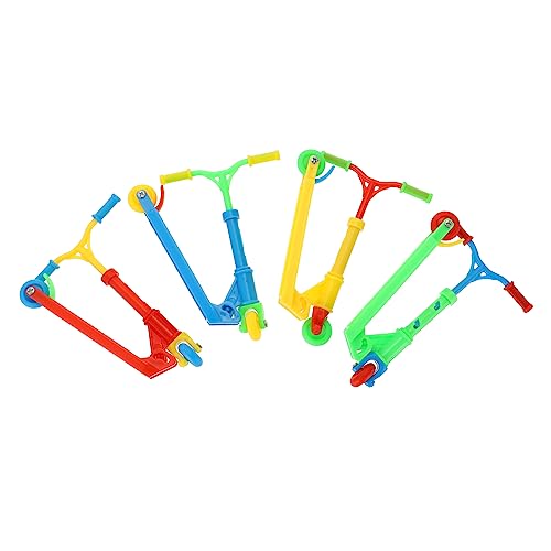 Gogogmee 4 Stück Finger-Skateboard Mini-Spielzeug Fingertrainingsspielzeug Fingerspielzeug Für Kinder Fingerfahrradspielzeug Desktop-sportspielzeug Kinderbop Kinderroller Tragbar Plastik von Gogogmee