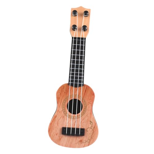 Gogogmee 4 Stück Mini-Ukulele Ukulele Spielzeug Für Kinder Kinderinstrumente Kinderspielzeug Gitarre Ukulele Kindergitarren Für Anfänger Kleine Ukulele Für Kinder Light Brown Plastik von Gogogmee