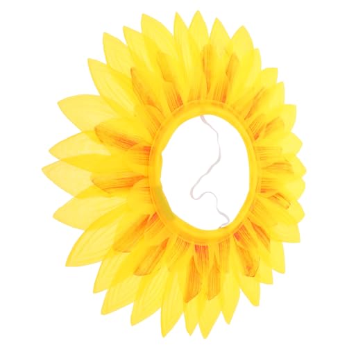 Gogogmee 4 Stück Sonnenblumenkopfbedeckung Foto Sonnenblumen Kostüme Blumenkostüm Für Erwachsene Haarschmuck Aus Sonnenblumen Sonnenblumenhut Flamingo Halloween-kostüm Bo Seidentuch Yellow von Gogogmee