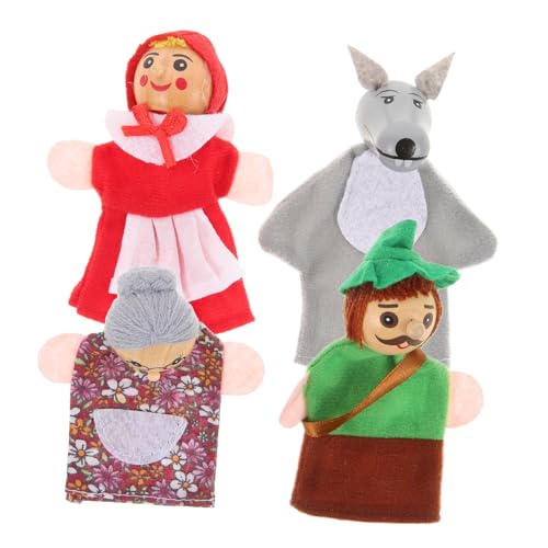Gogogmee 4 Stück Teiliges Holz Fingerpuppen Tiere Bunte Sichere für Pädagogisches Puppenspielzeug zur Eltern Junge Mädchen bindung und Fantasievollem Geschichtenerzählen Gogogmee 4 Stück Teiliges Holz Fingerpuppen Tiere Bunte Sichere für Pädagogisches Puppenspielzeug zur Eltern Junge Mädchen bindung und Fantasievollem Geschichtenerzählen von Gogogmee