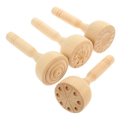 Gogogmee 4 Stück Teiliges Holzstempel für Tonarbeiten Langlebige DIY Clay Tools mit Verschiedenen Mustern für Modelliermasse und Kunsthandwerk Gogogmee 4 Stück Teiliges Holzstempel für Tonarbeiten Langlebige DIY Clay Tools mit Verschiedenen Mustern für Modelliermasse und Kunsthandwerk von Gogogmee