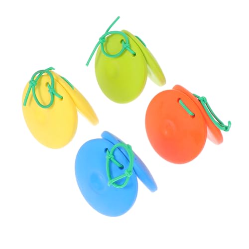 Gogogmee 4 Stücke Musikinstrument Spielzeug Baby Cartoon Castanets Spielzeug Frühere Instrumente Lernen Werkzeug von Gogogmee