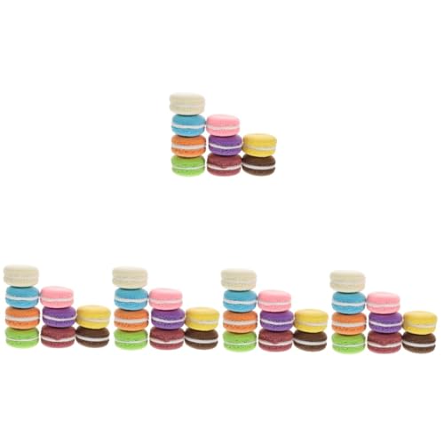 Gogogmee 45 STK Kuchen-Modell Dekor gefälschtes Kuchenmodell gefälschtes Macaron-Spielzeug gefälschtes Kuchen-Food-Modell Macarons künstliches Dessertmodell zuverlässiges Macaron-Modell Ton von Gogogmee