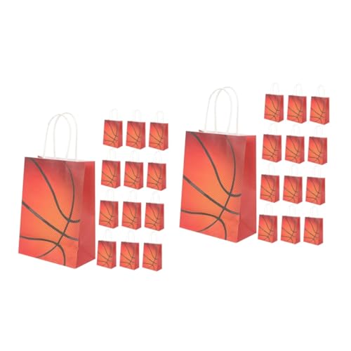 Gogogmee 48 Stk Basketball-Partygeschenktüte weihnachtsgeschenktaschen weihnachten geschenktüten Basketball-Urlaubstasche Taschen packen Geschenktüten aus Papier weißes Kraftpapier von Gogogmee