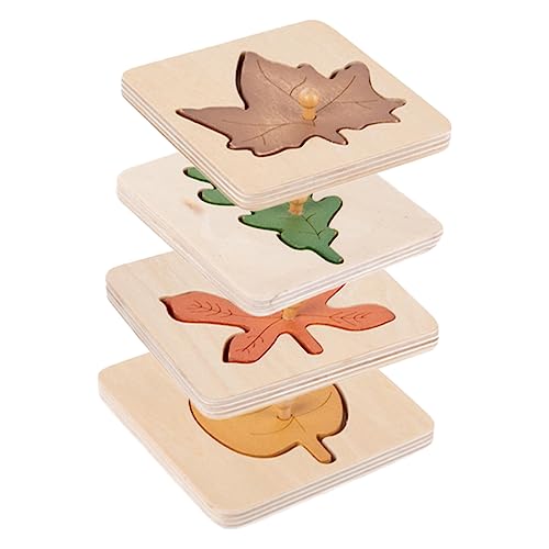 Gogogmee Blätter Puzzle Spielzeug für Kleinkinder 4 Stück Montessori Kognitives Lernspielzeug aus Holz Pädagogisches Frühpädagogisches Spielzeug für Vorschulkinder Gogogmee Blätter Puzzle Spielzeug für Kleinkinder 4 Stück Montessori Kognitives Lernspielzeug aus Holz Pädagogisches Frühpädagogisches Spielzeug für Vorschulkinder von Gogogmee