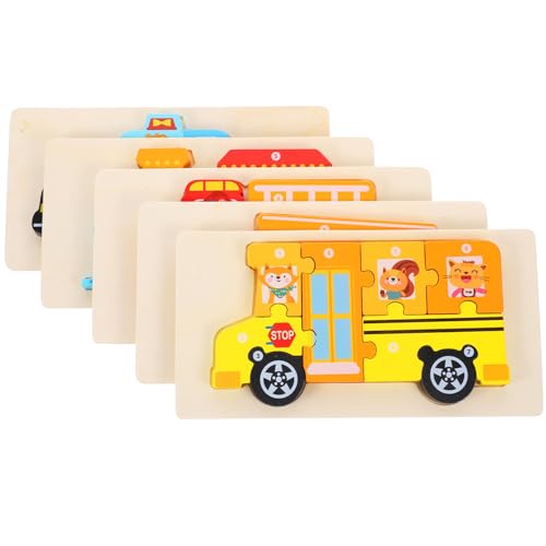 Gogogmee 5 Sätze Teiliges Holzpuzzle für Ab Jahren Lernspielzeug mit Glatten Kanten Pädagogisches Holzspielzeug Kognitiven Fähigkeiten Sicher und Langlebig für Kleinkinder Gogogmee 5 Sätze Teiliges Holzpuzzle für Ab Jahren Lernspielzeug mit Glatten Kanten Pädagogisches Holzspielzeug Kognitiven Fähigkeiten Sicher und Langlebig für Kleinkinder von Gogogmee