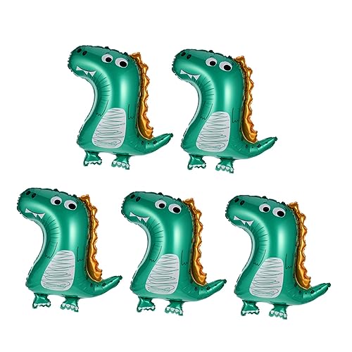 Gogogmee 5-teiliges Dinosaurier-cartoon-ballon-set Für Geburtstagsparty-dekorationen Für Jungen Und Mädchen von Gogogmee