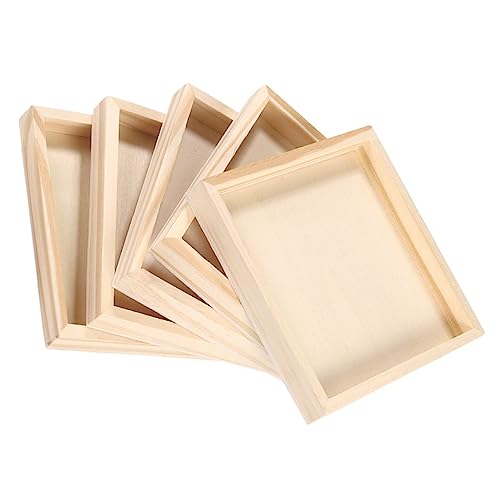 Gogogmee 5 Stück Quadratische Holz Tabletts für Puzzle Sortier Aufbewahrungstablett aus Robustem Holz Praktische Puzzle Organizer für Bausteine und Kleinteile Gogogmee 5 Stück Quadratische Holz Tabletts für Puzzle Sortier Aufbewahrungstablett aus Robustem Holz Praktische Puzzle Organizer für Bausteine und Kleinteile von Gogogmee